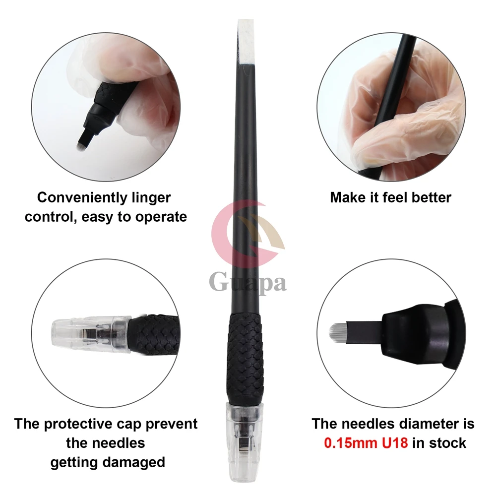 thumbnail image 2 of 10Pcs Microblading Handles Disposable Manual Microblading... 2 of 13