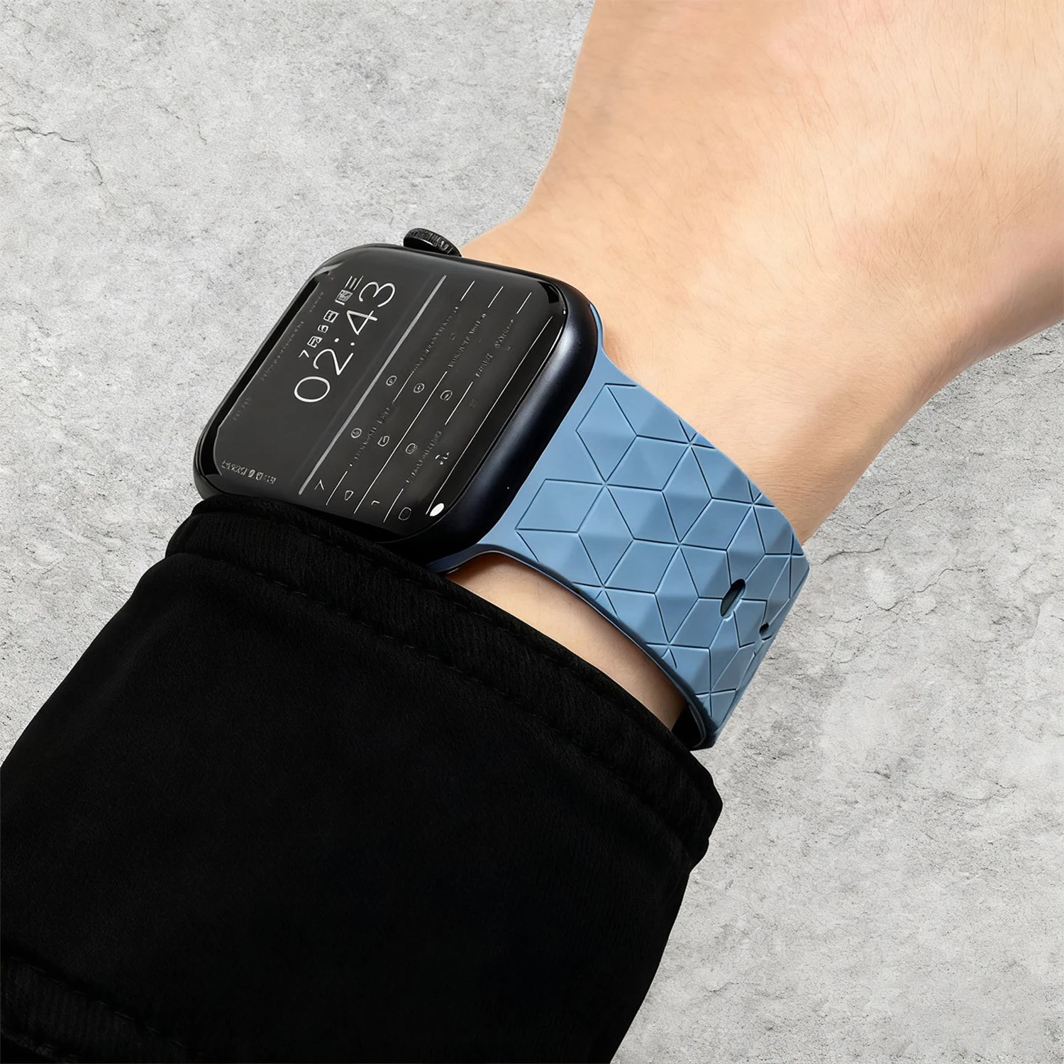 รูปสินค้า สายซิลิโคน Apple Watch สำหรับ Series 11/10/SE 46/42 มม.