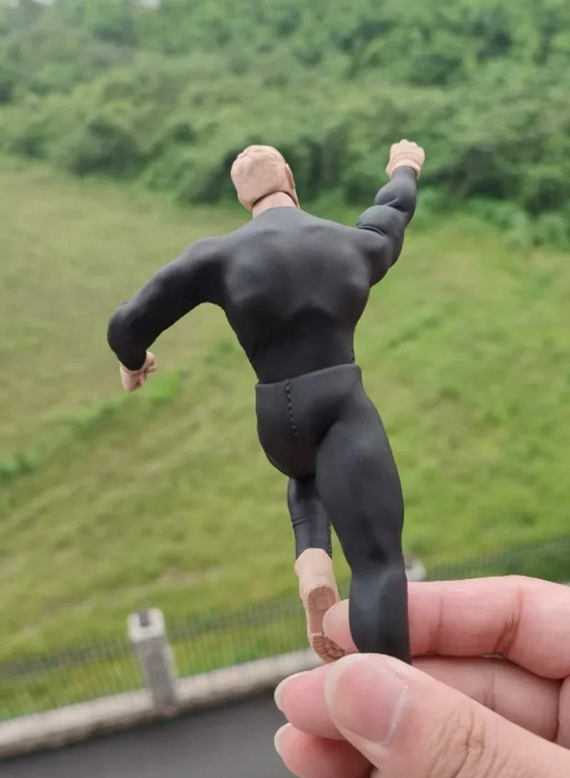 1/12 Scale Black Tight Fitting Suit Set（Top & Pants） Model for 6'' GWtoys