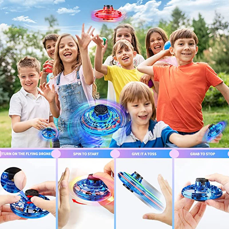 Flying spinner mini drone a ufo gift for kids 