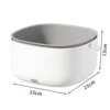 Efficient Large Capacity Ultrasonic Vegetable and Fruit Washing Machine - Kitchen Appliance for Food Grains Purification. 6
