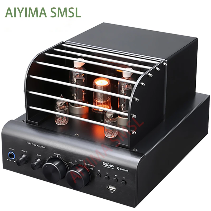 AIYIMA SMSL USB Bluetooth hifi WY2P 6P13P 6N1 вакуумный трубчатый усилитель 100 Вт 2 0 каналов 5200 1943