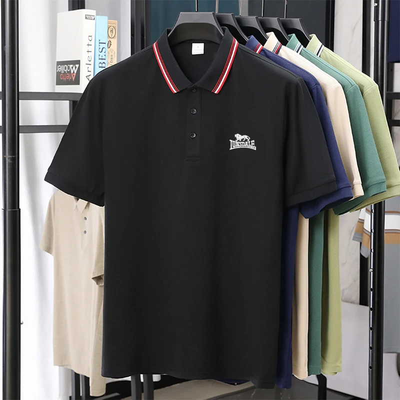 Polo Ricamata da Uomo EUR di Alta Qualità, Nuovo Prodotto, Maglietta da Tennis, Maglietta da Golf, T-shirt da Uomo a Maniche Corte - immagine 6
