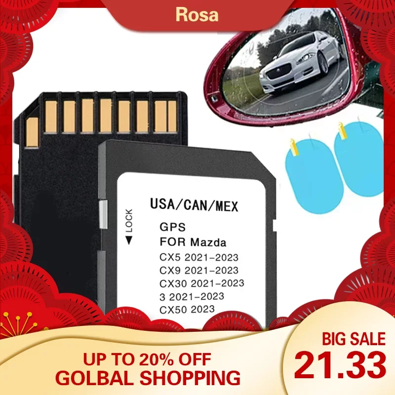 2022 Versione Mappa Navigazione Sd Per Mazda 3 Cx-5 Cx-9 Cx-30 Cx-50 Usa Canada Messico Sat Naving Gps Road Card