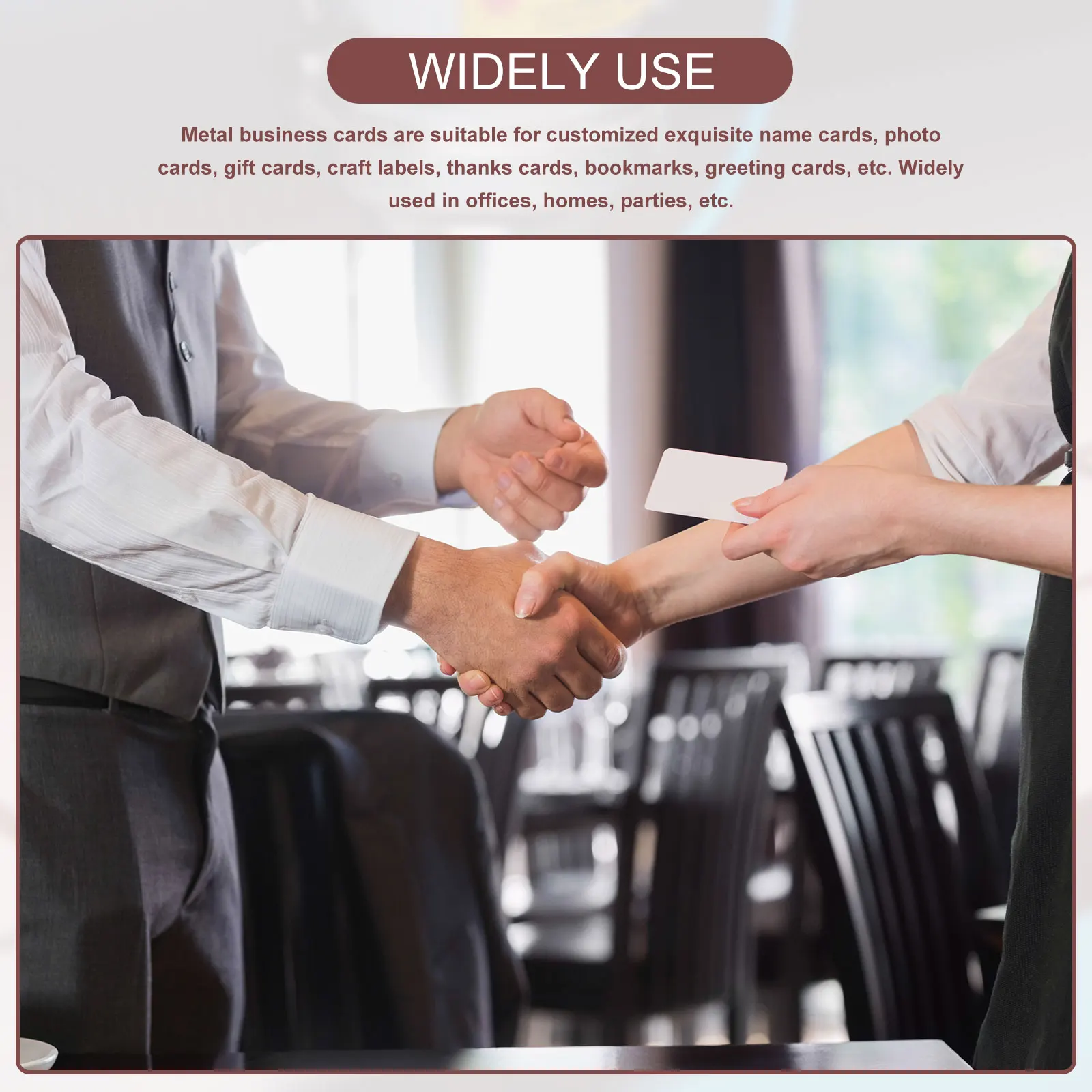 100/180Pcs 86x54x0.21mm 금속 명함 DIY 선물 카드에 대 한 빈 이름 카드 레이저 조각 알루미늄