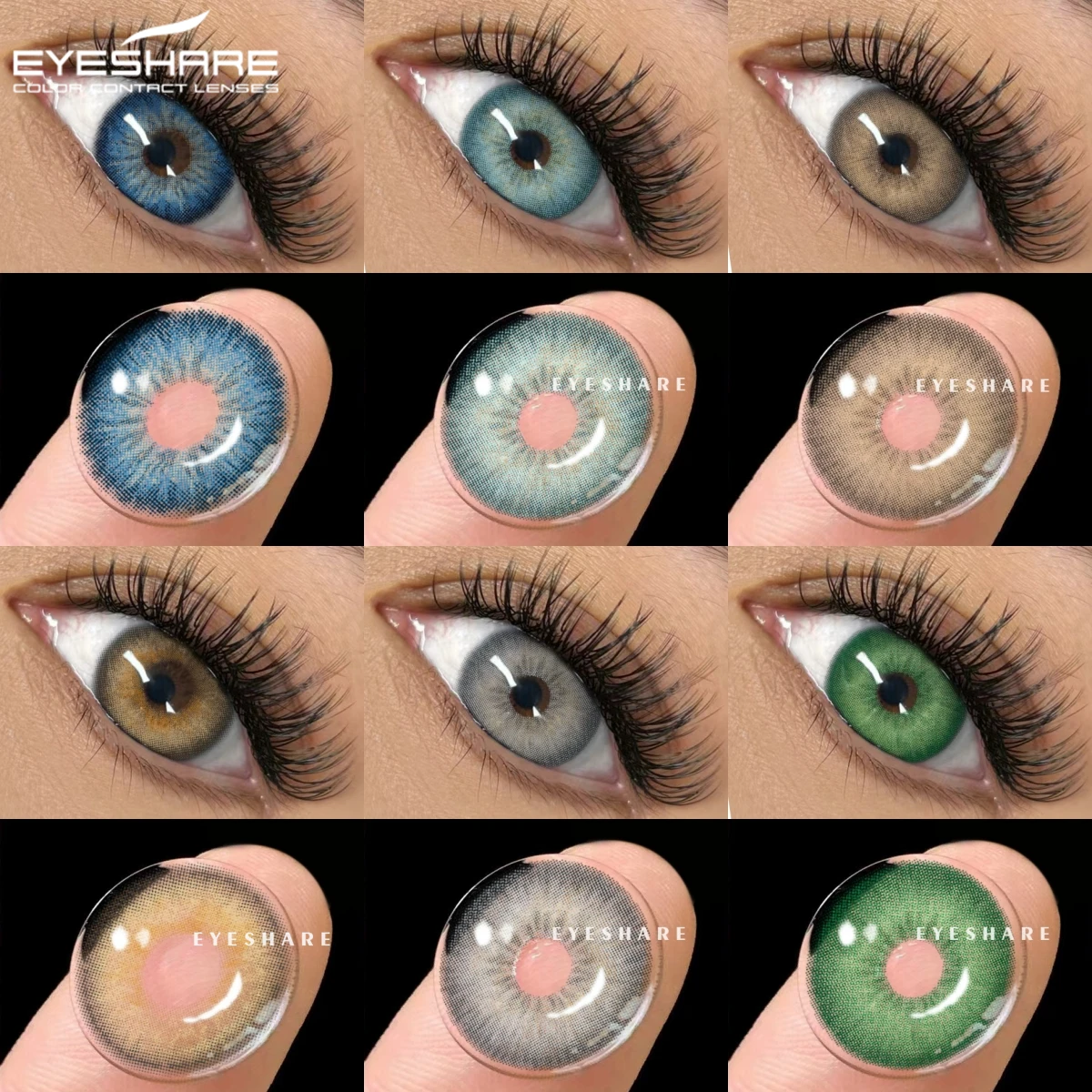 EYESHARE-Color-Contact-Lenses-1Pair-Colored-Contacts-for-Eyes-Brown ...