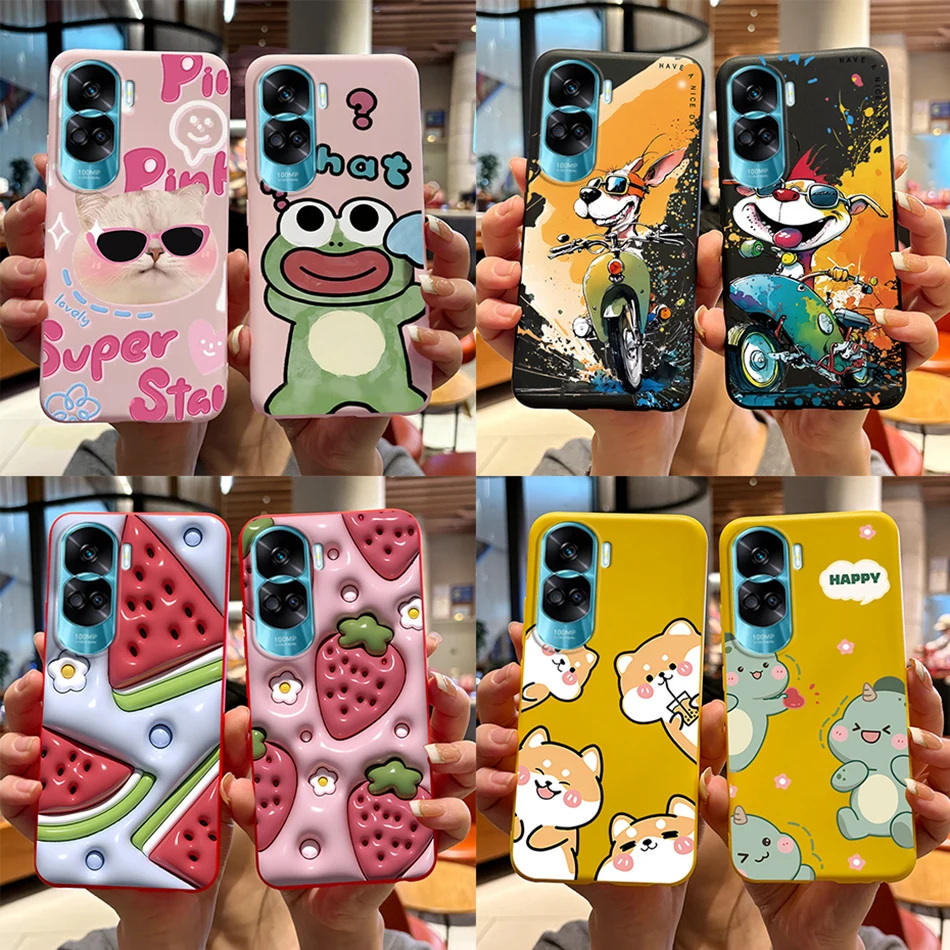Per Honor 90 Lite Custodia Per Honor 90 Pro Custodia Morbida In Silicone Antiurto Coque Cartoon Per Huawei Honor 90 Honor90 Capa