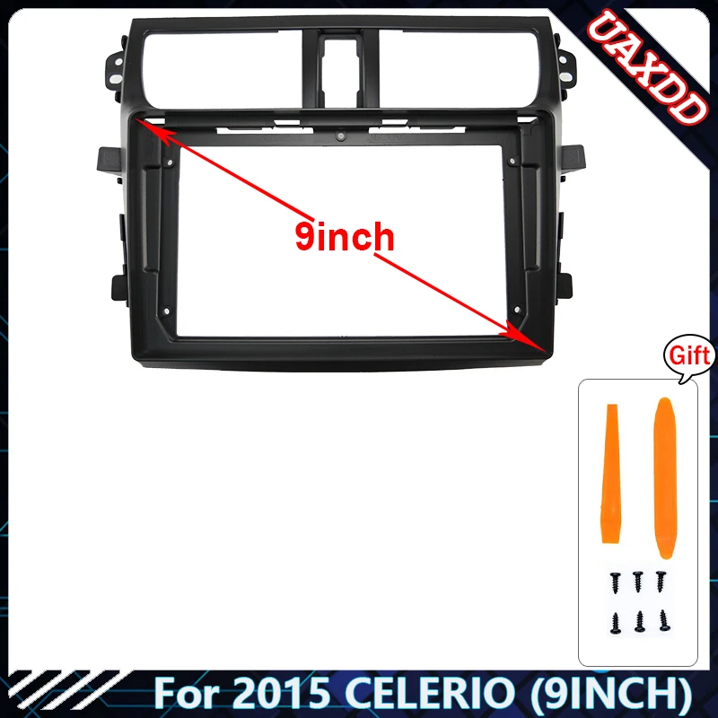 スズキ ソリオ MA27/37S型 シフトパネル | カスタムパーツ・ドレスアップパネル | SecondStage（セカンドステージ） ラジオパネル 9インチラジオフレーム に適合する スズキ セレリオ カルタス 2015-2018 ダッシュキットパネル ラジオマウン