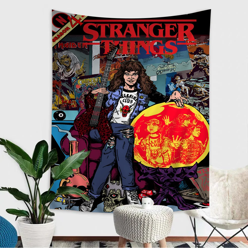 thumbnail image 1 of Stranger Things Eddie Munson Art DIY Wall Tapestry Art Science Fiction Room Home Decor Wall Art Decor, 1 of 5