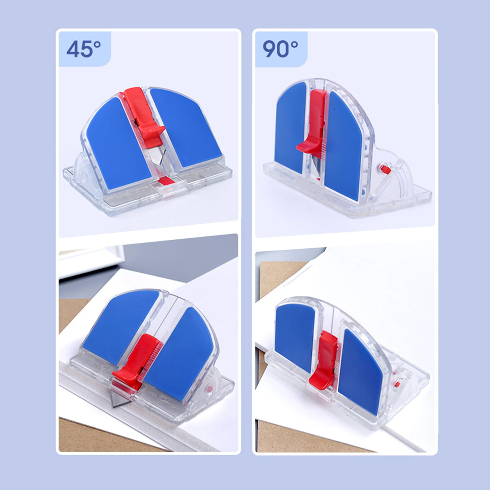 【New】KW-triO Paper Cutter Desktop Paper Trimmer 45° inclined surface  90° flat surface safety lock Design for Craft  Photos
