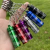 Embossed Aluminum Alloy Jar Medicine Box herb Box With Keychain Storage Tank Container Jars Smoking Accessories 6