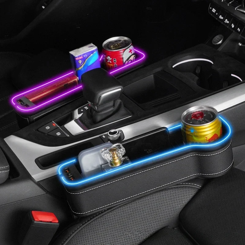 

Автомобильный органайзер для хранения со швами и 2 USB-портами