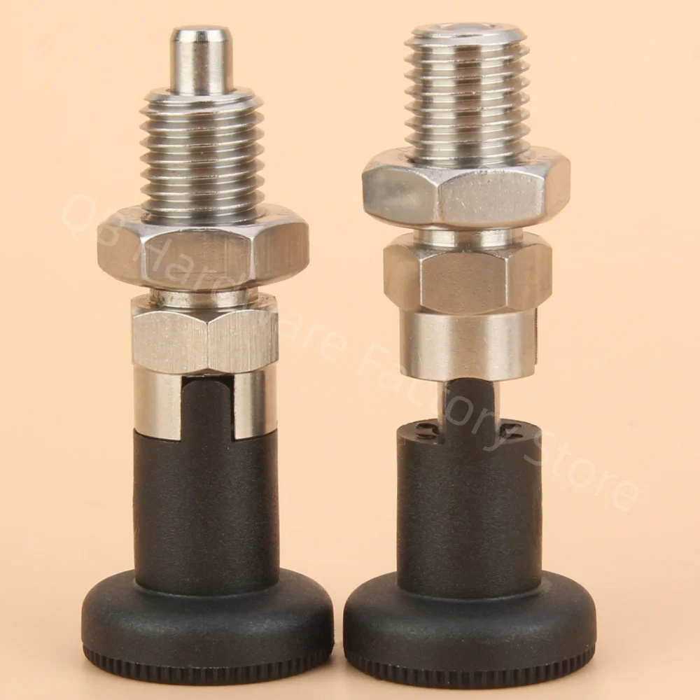 Return Type/ Rest Position Spring Loaded Pin Stainless/Carbon Steel Body Fine Thread Rapid Release Pin
