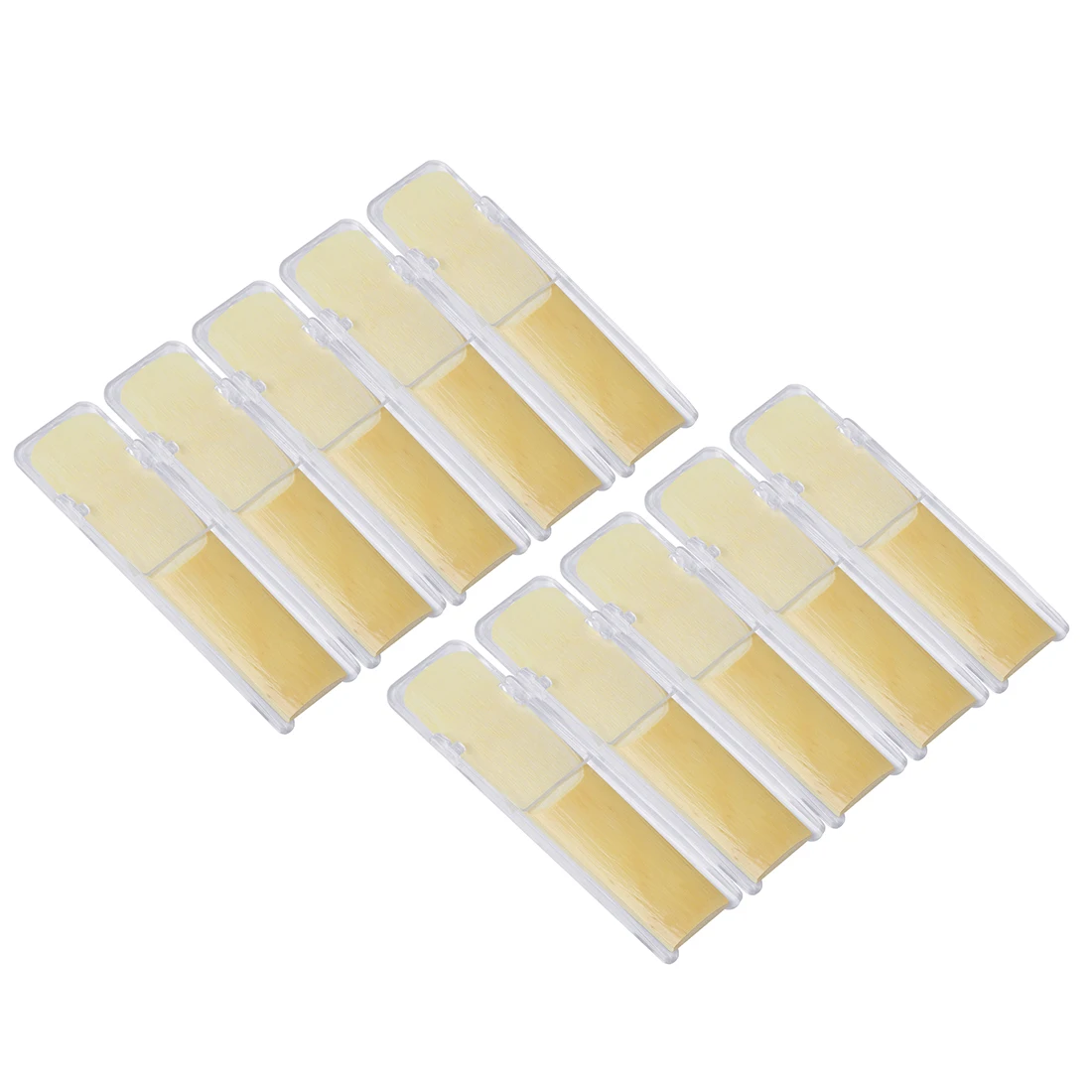 2.5 Soprano/Alto/Tenor B Flat Saxophone Reeds Clarinet Reed Woodwind Accessories & Parts 10 Pcs/Set