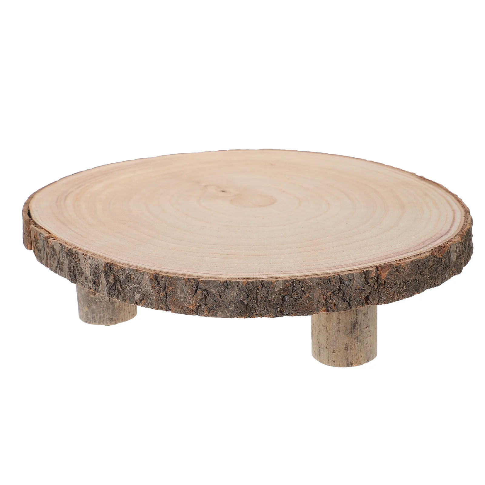 

Solid Wood Flower Stand Tray Tabletop Cupcake Serving Household Party Fruit Wooden Dessert