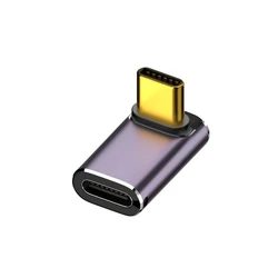 High - Speed 240W USB 4.0 Charger Connector with 8K 60Hz Support - U - Shape Male to Female Adapter (Female Male 90)