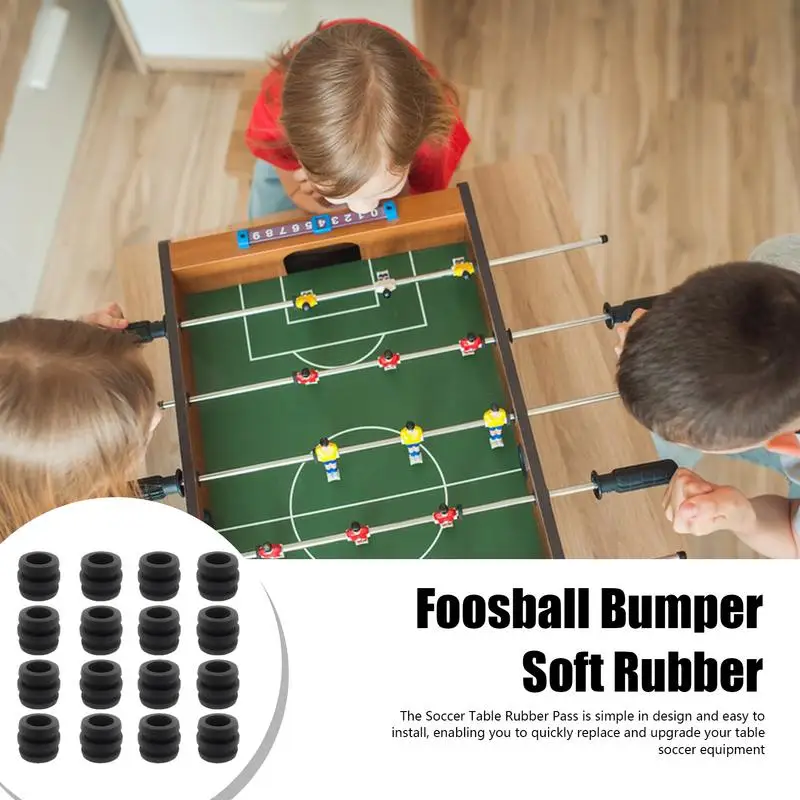 Foosball Rubber Bumpers Rod Foosball Replacement Parts Table Football Board Bearings Soft Rubber Bumper Table Football