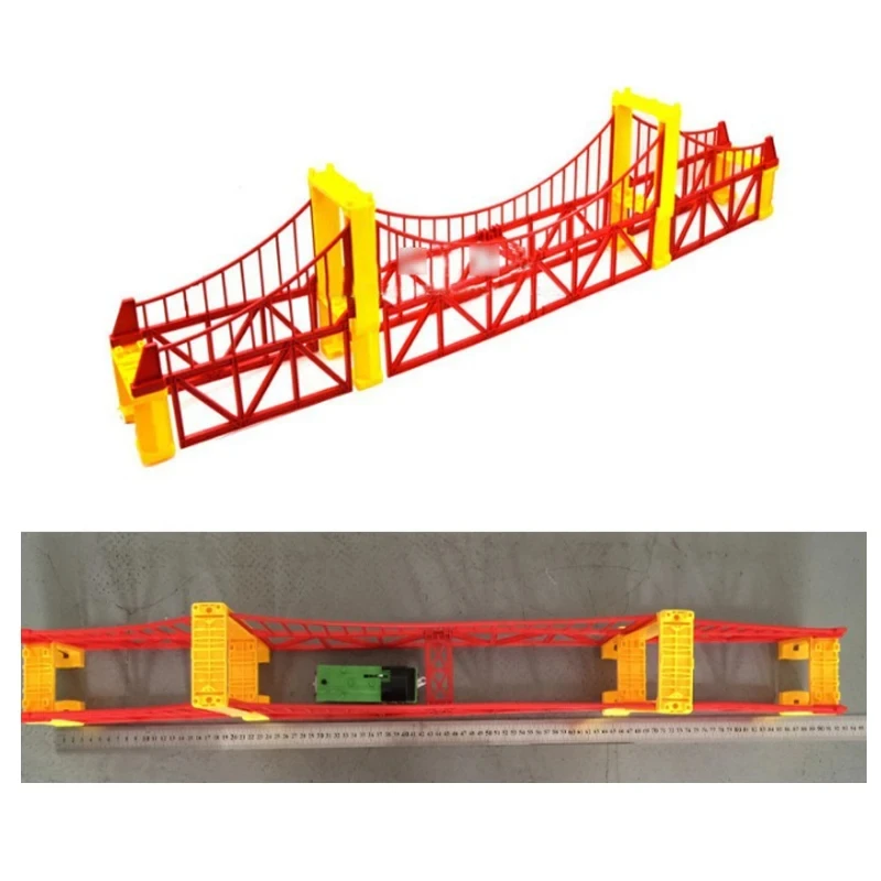10Pcs Train Bridge Pier Supports - Plastic Track Risers For Wooden Toy Train Sets, Multi-Level Layouts