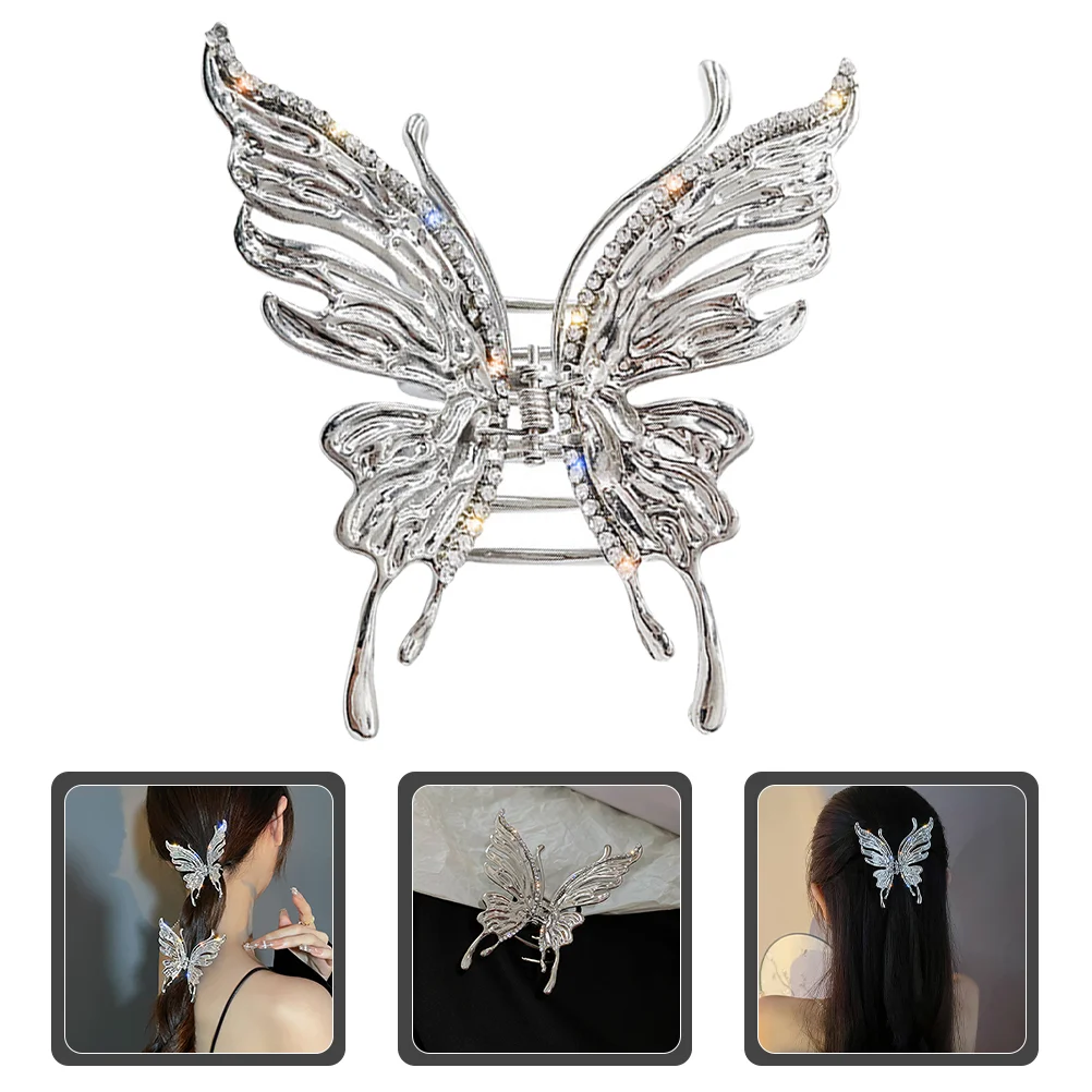 

Butterfly Hair Pin Claw Clips for Thin Back Women Butterflies Jaw Clamp Holder Barrettes
