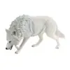 Mini Wolf Figurine Home Decor Hand Painted Model Collection Educational Toy for 2