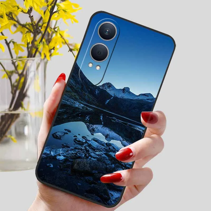 Floral Silicone Soft TPU Phone Case – Shockproof Protector Bumper Cover for OnePlus Nord CE4 Lite 5G