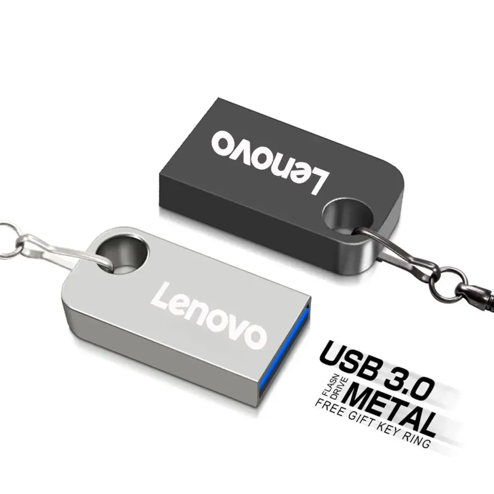 Portable Lenovo Mini Pen Drive 2TB 1TB 512GB Usb Memoría Waterproof U Disk High-Speed Data Transmission Metal USB Flash Drive