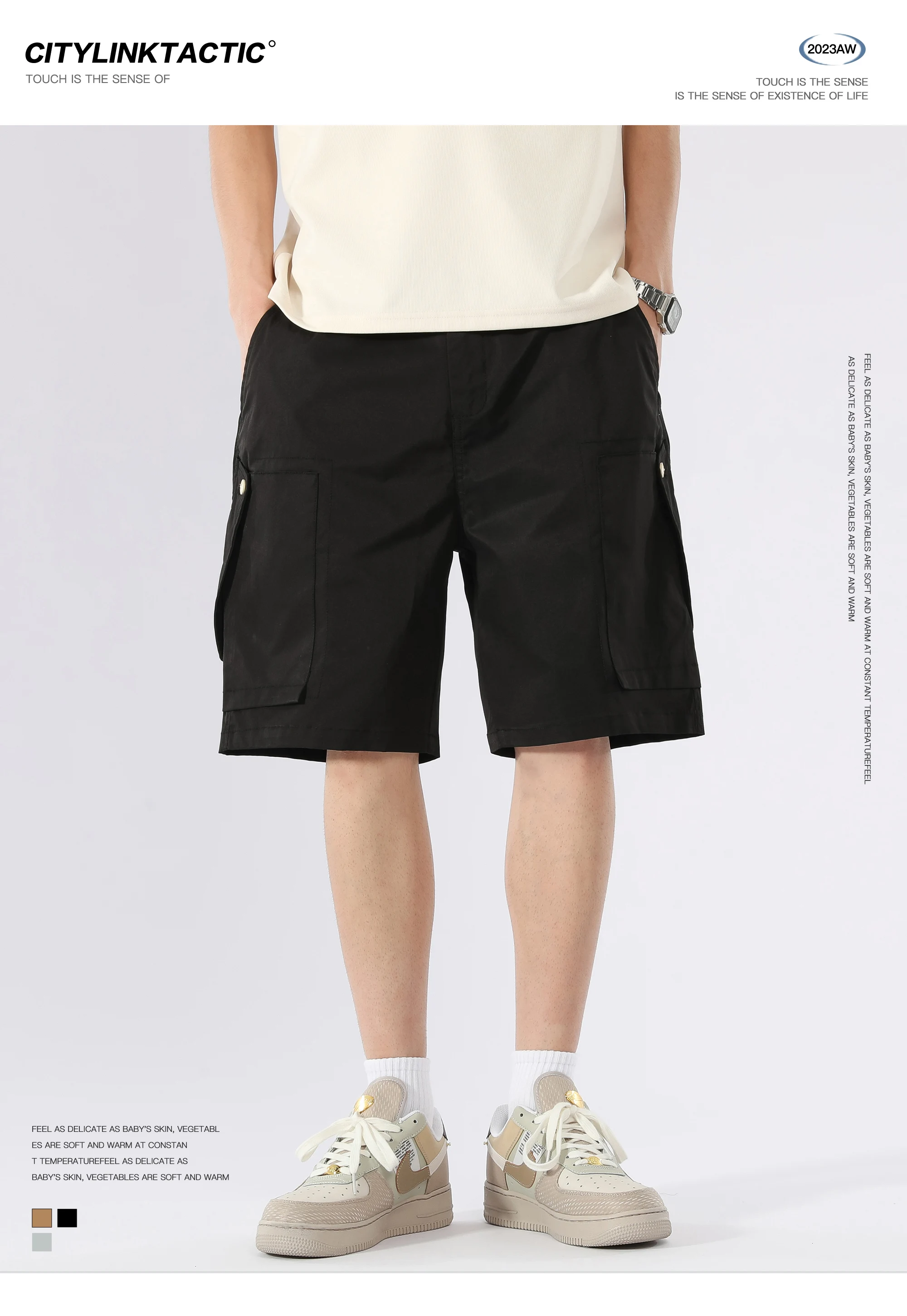 Description Picture 2 of itemFive Point CKNE Straight And Simple Casual Outerwear WorkWear ShortS