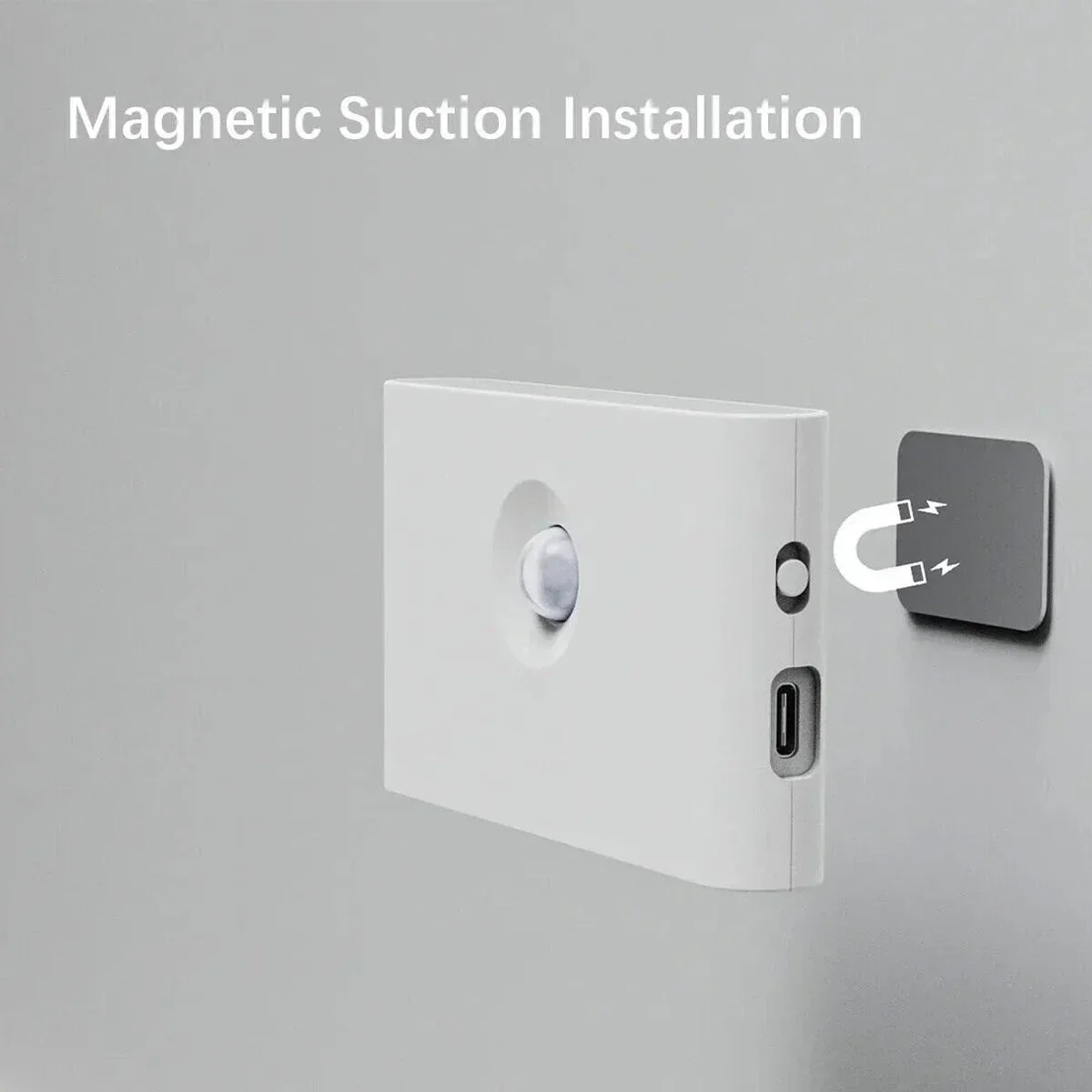 Wireless USB Rechargeable LED Motion Sensor Night Light - Waterproof for Bedroom, Corridor, and Bathroom