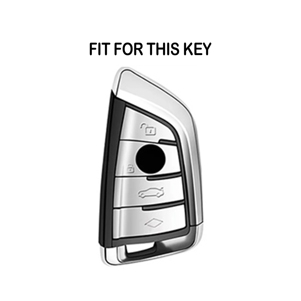 Luxurious TPU Car Key Case with Keychain Accessories
