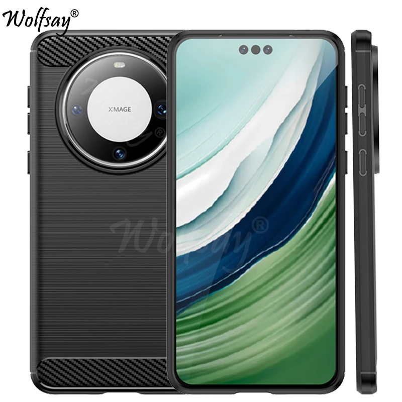 Per Huawei Mate 60 Pro Plus Custodia In Silicone Custodia In Fibra Di Carbonio Per Huawei Mate 60 Pro Plus Custodia Per Huawei Mate 60 Pro Plus Case