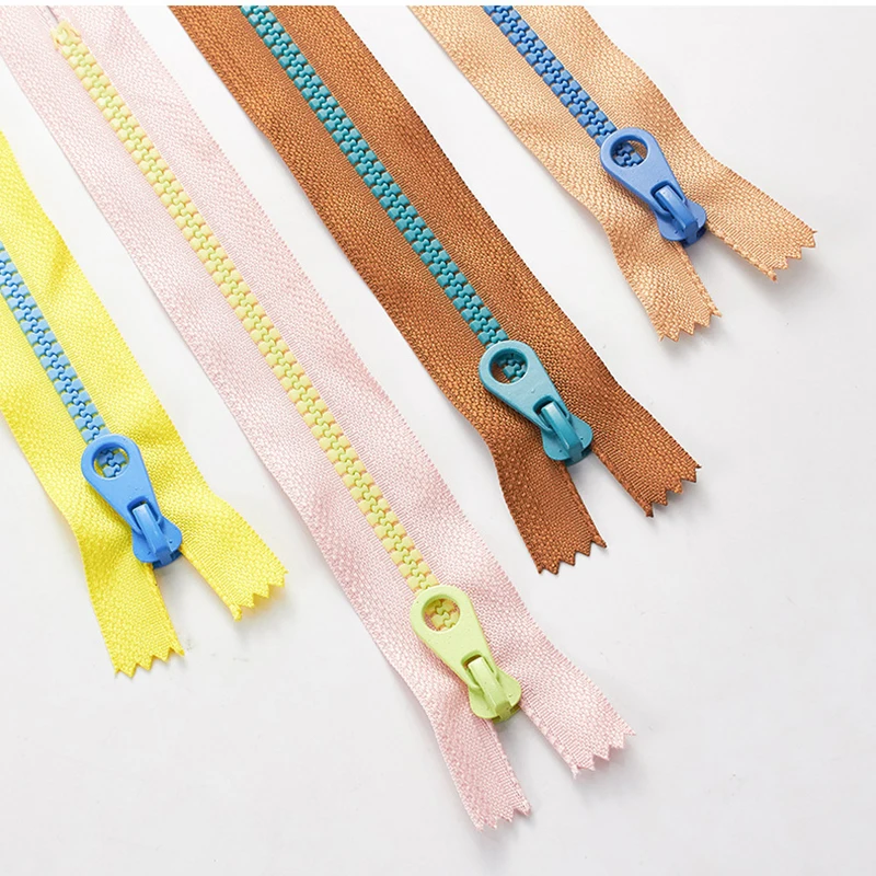 

15/20/25/30cm No.5 Resin Zipper Closed End Candy Colors Decorative Short Zippers For Sew Clothes Pocket Pen Bag DIY Home Crafts