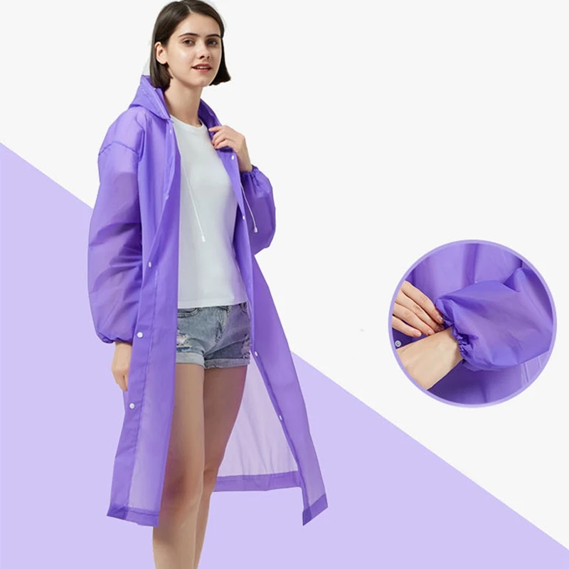 Motorcycle Raincoat Motorcycle Light Knee-length Hooded Raincoat Reusable RainDay Coat Women Clear Transparent For Outdoor Camping Sports E-bike motorcycle raincoat,rain poncho,raincoat suit,bike raincoat
