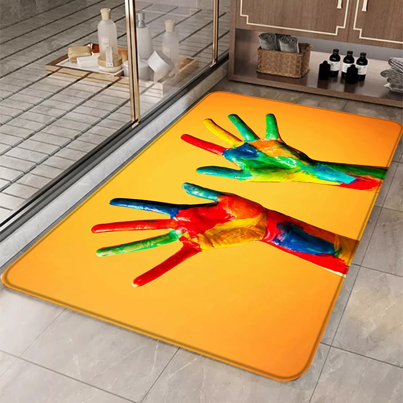 

Carpets Creative Fun Mat for Hallway Living Room Rug Bedroom Mats Entrance Doormat Bathroom Carpet Home Rugs Bath Foot Kitchen