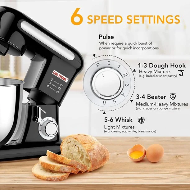 Description Picture 4 of item1000W 3.5L Multifunction Electric Stand Mixer Robot Kitchen Accessories for Baking and Food Dough with Plastic Housing