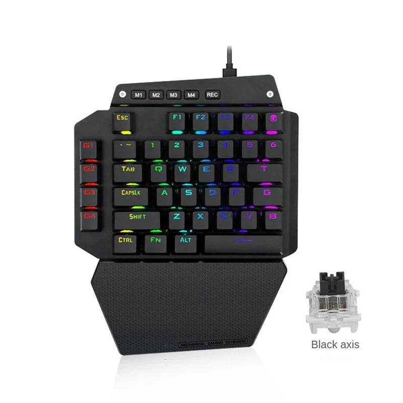 

Модная механическая клавиатура одной рукой с RGB-подсветкой-идеальный игровой опыт