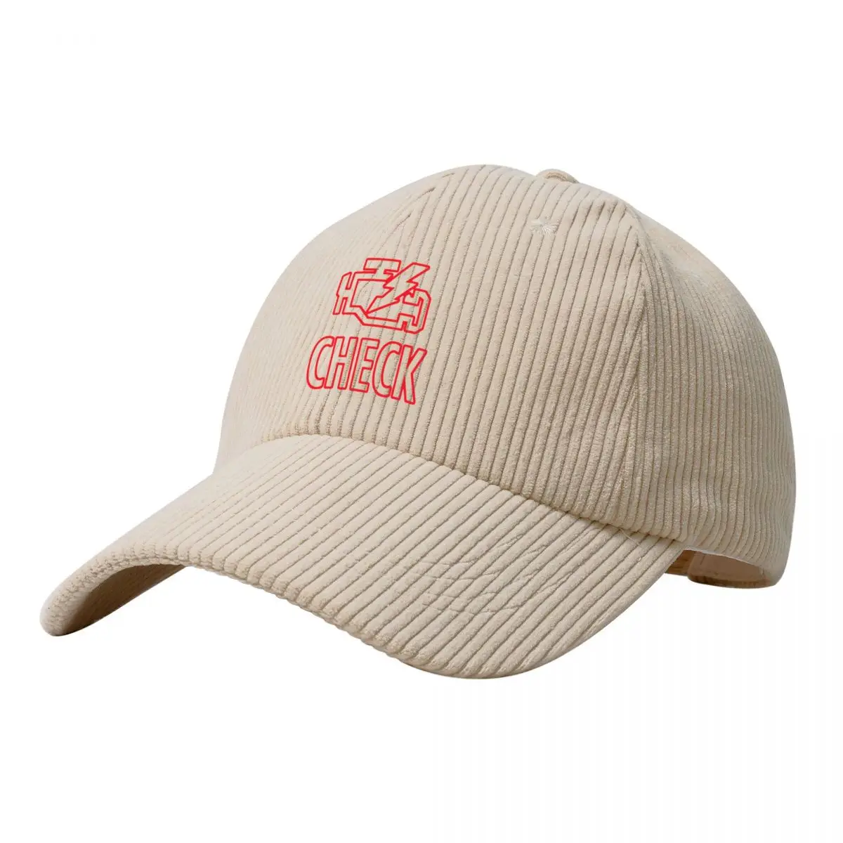 

Check Engine Unisex Corduroy Baseball Cap