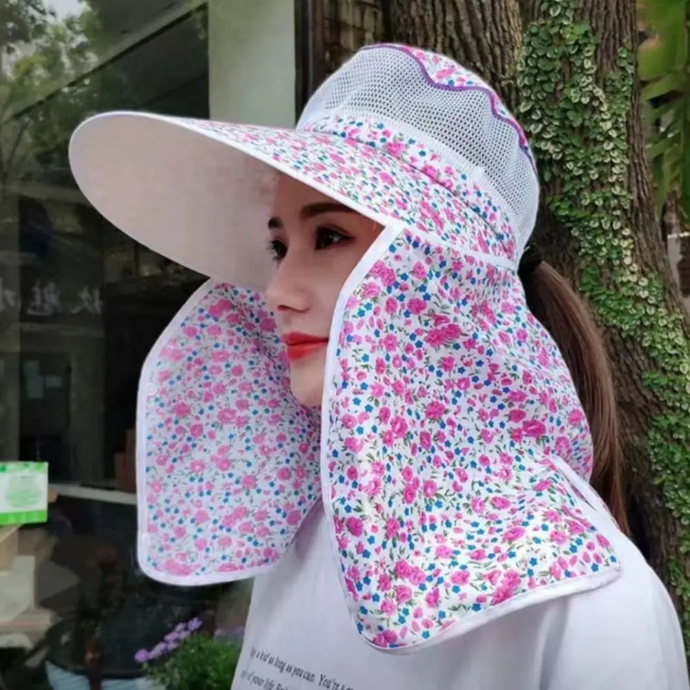 Face And Neck Protect Sun Hat Summer Ear Flap Wide Brim Sunscreen cap UV Protection Lace Women Hats Fishing Hunting Hiking sun hat sun protection hat