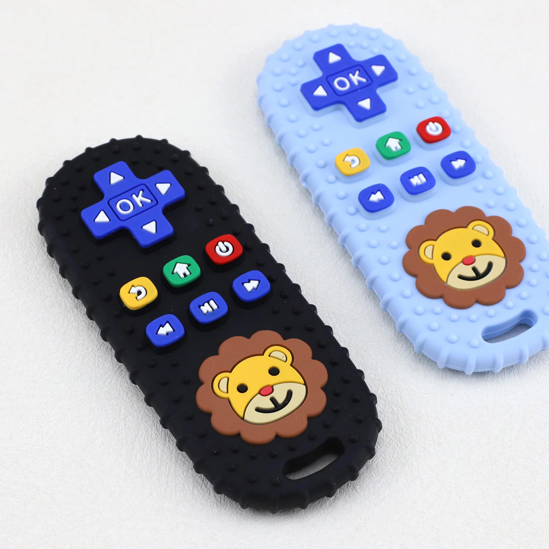 Cartoon lion silicone gum press simulation remote control toy