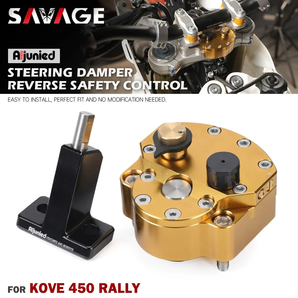 ForKOVE450RallyMotorcycleSteeringDamperSteeringStabilizerShock