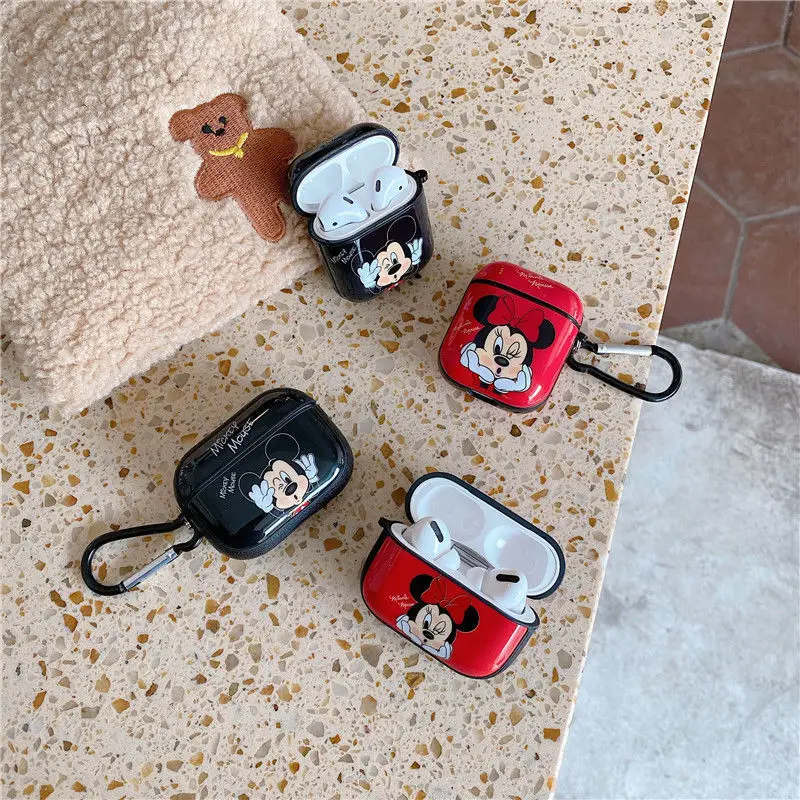 Disney Mickey Minnie For AirPods Pro Case Hard PC Glossy Earphone Case