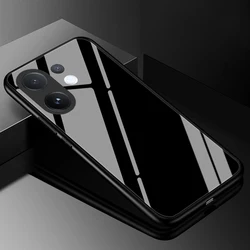 Luxury Tempered Glass Phone Case with Hard PC Bumper for Vivo V50 Lite (1)