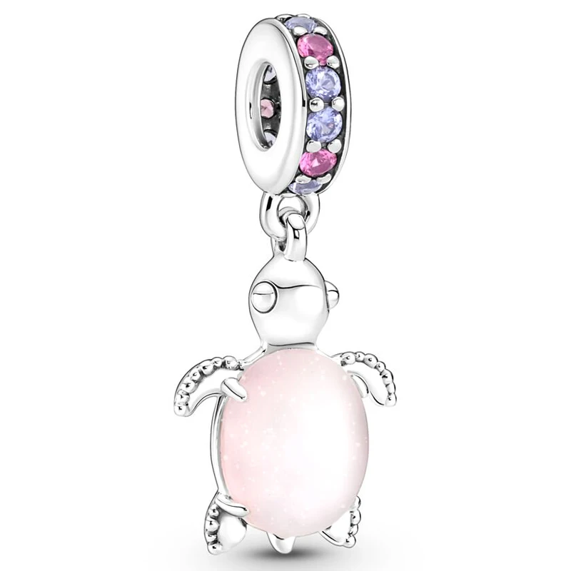 

Original Moments Murano Glass Sea Turtle Dangle Charm Bead Fit Pandora 925 Sterling Silver Bracelet & Necklace Jewelry