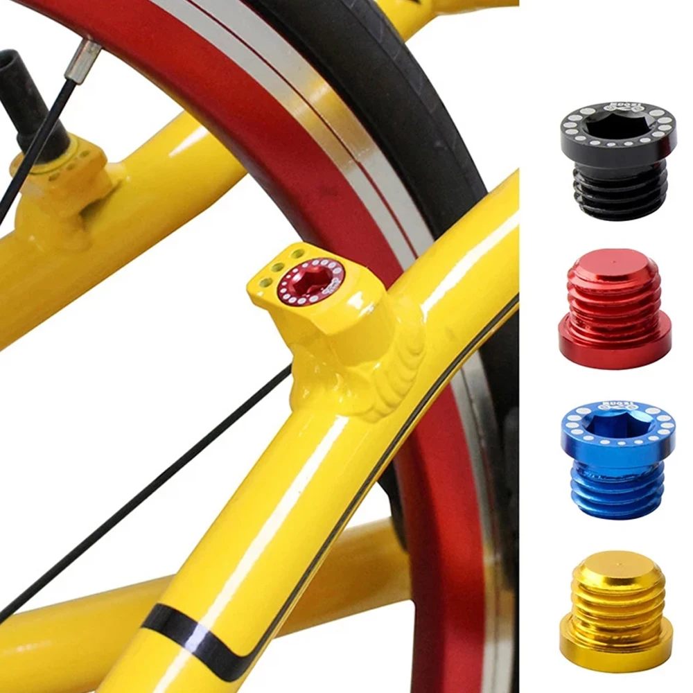 

Road Bike Bicycle Parts Aluminum Alloy Fixed Gear For V Brake Hole Brakes Post Mount Screws Brake Base Plug M10*1.25 Screw Bolt