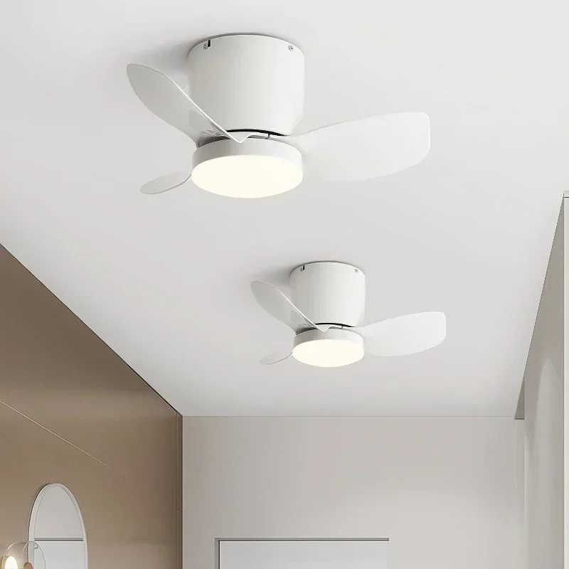 Mini Ceiling Fan Llights 110V 220V for Child Room Balcony Aisle Dressing Study Bedroom