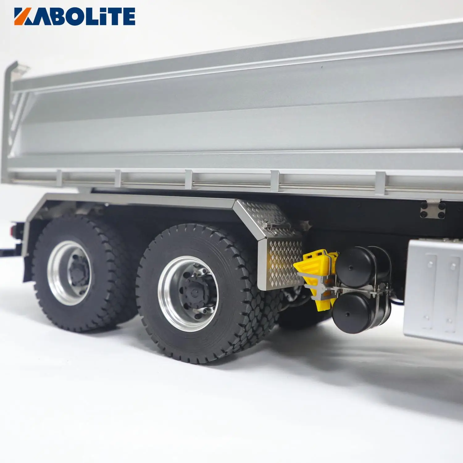 KABOLITE Metal 1/14 K3364 RC Dumper Truck Hydraulic Car 6x6 HUINA Aluminum Alloy CNC Bucket Tipper Outdoor Toys Gift Model 3