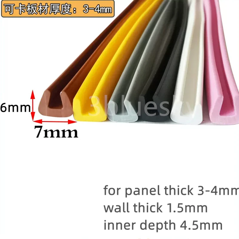 Selos de borracha para vidro, 3M, borda