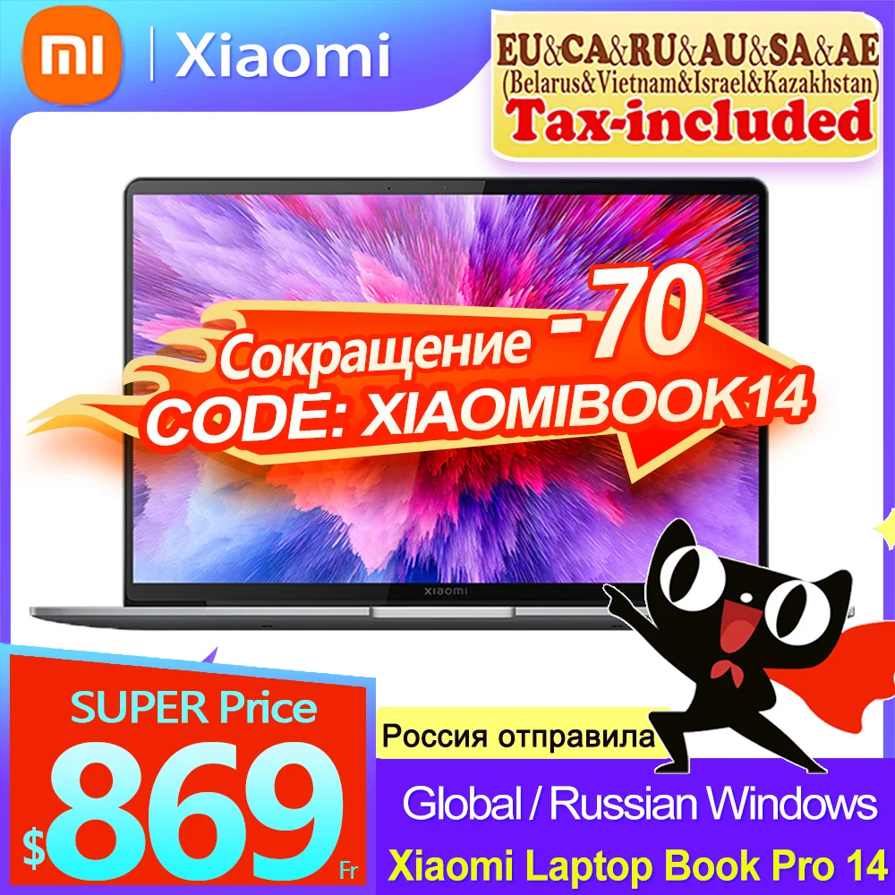 Xiaomi Book Pro 14 2022 Laptop I7-1260p/i5-1240p 16g Ram 512g Ssd 14inch 2.8k 90hz Oled Touch Screen Mi Notebook Thunderbolt 4 - Laptops - AliExpress