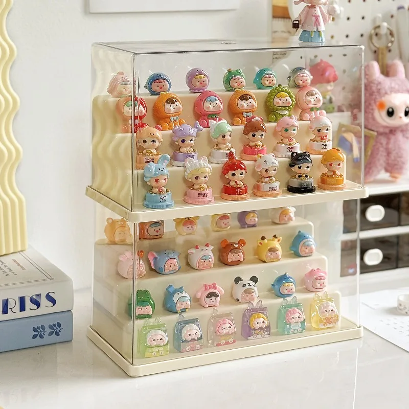 Blind Box Display Rack Dustproof Showcase for Model Figurines Storage ...
