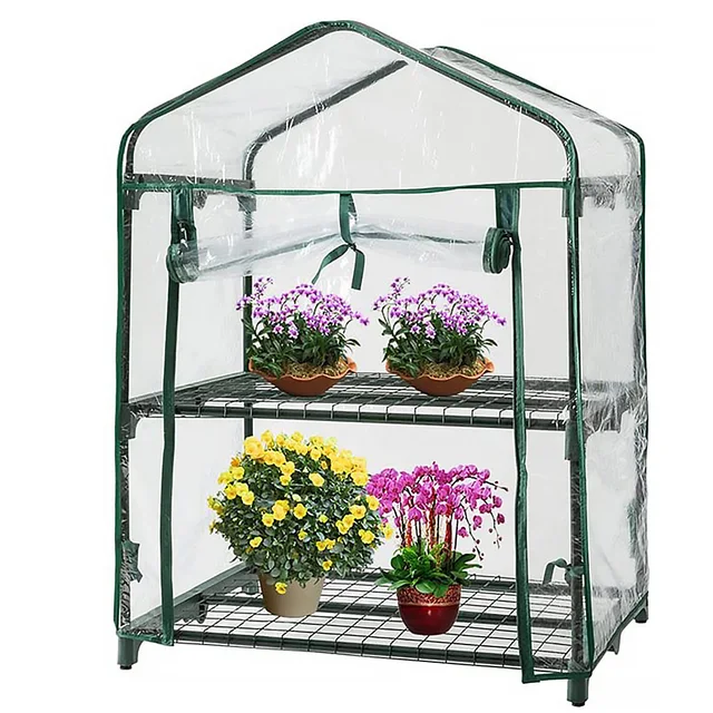 Transparent  Garden Warmer Cover PVC Flower and Plant Insulated Warming Shed Greenhouse Warming Sunroom  Rainproof Cover 2