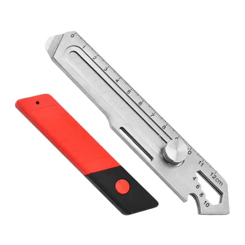 

Box Cutter Retractable 10 In 1 Stainless Steel Razor Cutter Retractable Heavy Duty Bottle Opener Portable Box Cutter With
